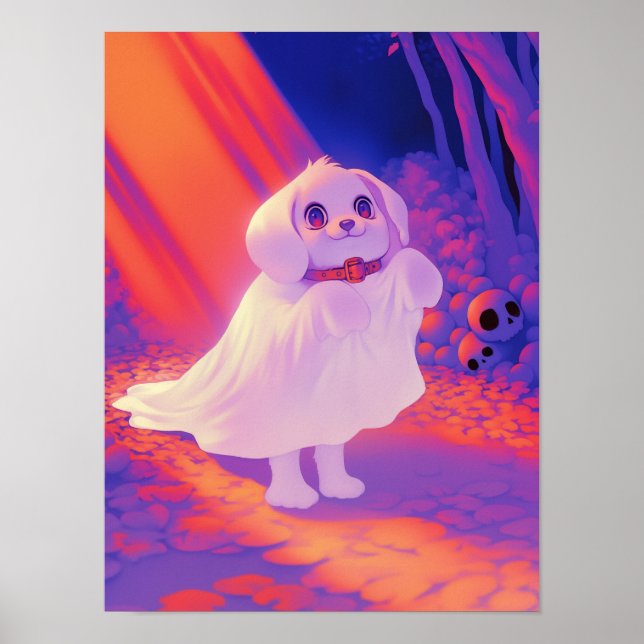 Poster Cachorro Fantasma Feliz (Frente)