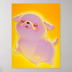 Poster Cachorro Fantasma Fofo