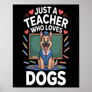 Poster Cachorro Fofo Na Escola