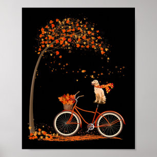 Poster Cachorro Folha outono outono Vendedor de Ouros de