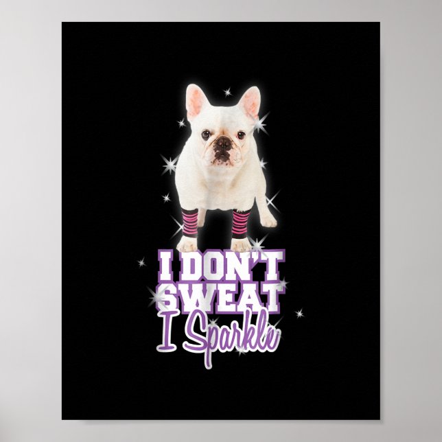 Poster Cachorro Francês Sparkle Para Cachorro Por Cachorr (Frente)