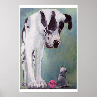 Poster Cachorro Grande, Cachorro Pequeno