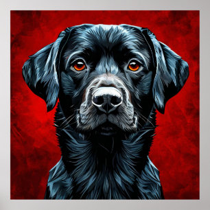Poster Cachorro labrador fofo
