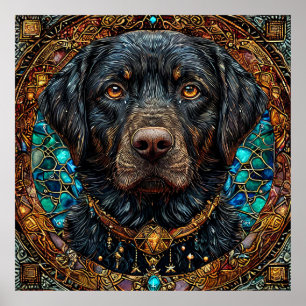 Poster Cachorro labrador preto