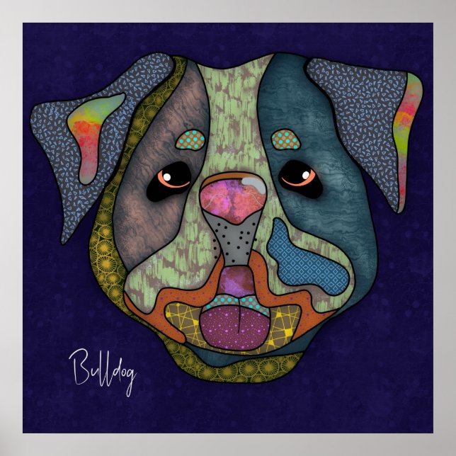 Poster Cachorro Maluco pintado à mão (Frente)