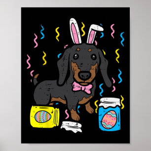 Poster Cachorro-páscoa Coelho Coelhinho Cute Ovo Rapariga