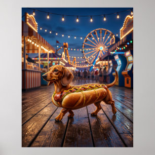 Poster Cachorro-quente Dachshund