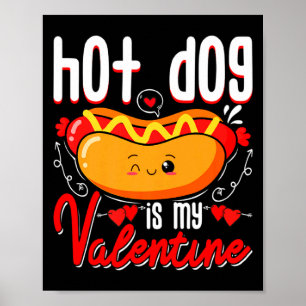 Poster Cachorro Quente é Meu Namorado Cute Dia Dos Namora