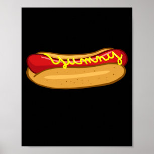 Poster Cachorro quente engraçado amante de cachorro quent