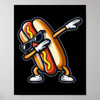 Cachorro Quente Engraçado Pôr Cachorro Quente Danç