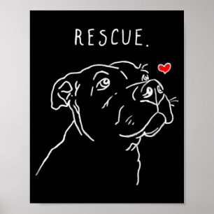 Poster Cachorro Resgate Tbull Desenho Mãe Resgate Adote N