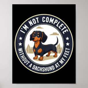 Poster Cachorro Salsicha Dachshund