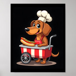 Poster Cachorro Salsicha Sanduíche Cachorro-quente Dachsh