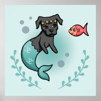 Cachorro Sereia MerDog Quarto de Bebê Fofo