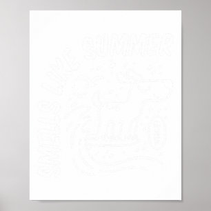 Poster Cachorro Surfe