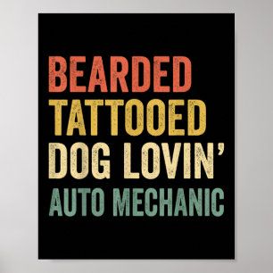 Poster Cachorro Tatuado Adorando Bea Mecânica Automática