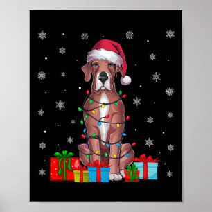 Poster Cachorro Ugly Xmas Luz Santa Hera Grande Cachorro