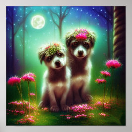 Poster Cachorros boêmios de fantasia  
