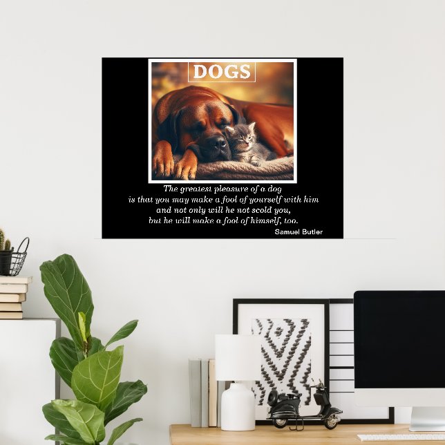 Poster Cachorros - Cozinheiros Mais Amigos (Escritório em casa)