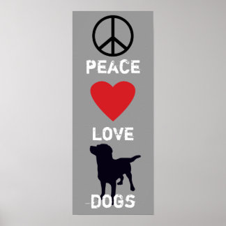 Pôster Cachorros do Amor pela Paz