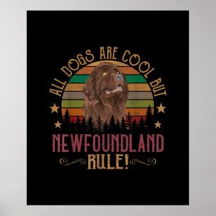 Poster Cachorros Engraçados São Legal, Mas A Regra Da T