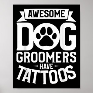 Poster Cachorros Fantásticos Têm Tatuagens Tatuando Lover