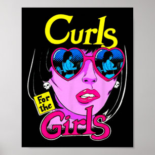 Poster Cachos Engraçados Para Meninas Levantamento de Pes