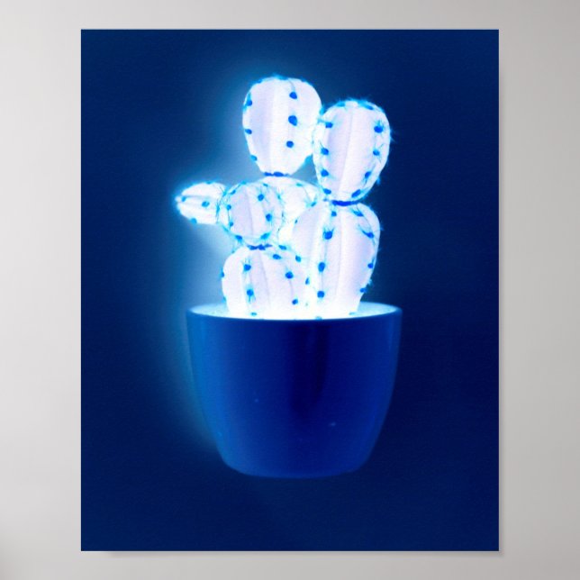 Poster Cacto azul (Frente)