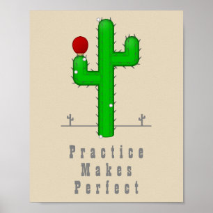 Poster Cacto Faz Perfeito
