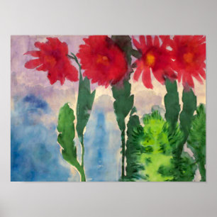 Poster Cactos em Flor Emil Nolde