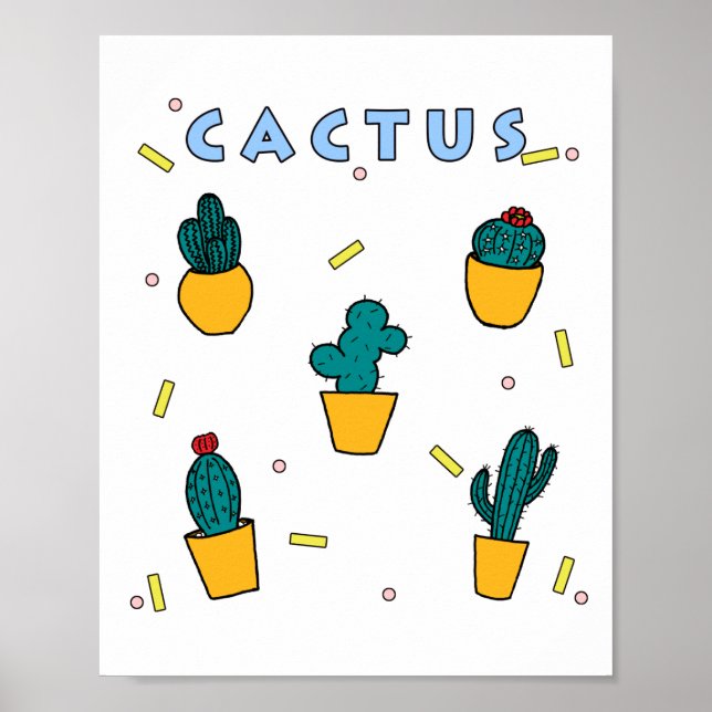 Poster Cactus (Frente)