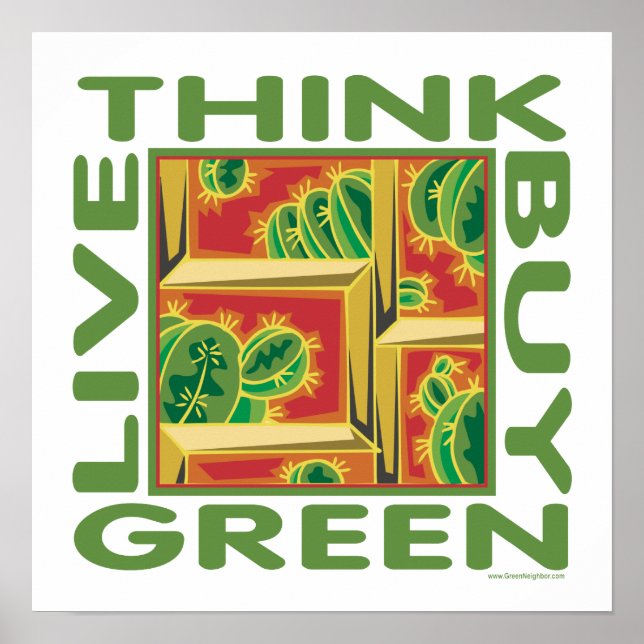 Pôster Cactus Design (Frente)