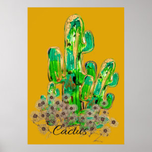 Poster Cactus Digital Art