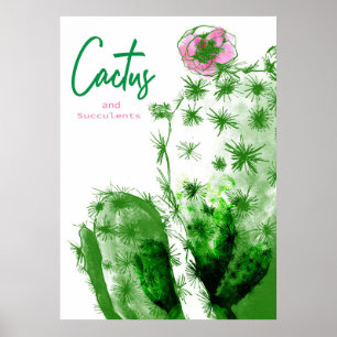 Poster Cactus E Suculentos