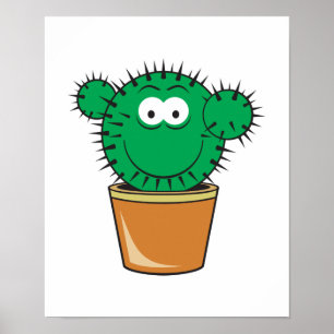 Poster Cactus Face