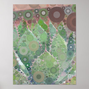Poster Cactus Photo Art Green Pink Brown TMC Designs