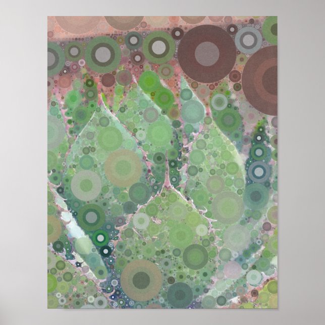 Poster Cactus Photo Art Green Pink Brown TMC Designs (Frente)