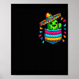 Poster Cactus Pinata Bolsa Cinco De Mayo Festa Mexicana C