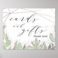 Cactus Terrarium Cards & Gifts Sinal de Mesa de Ca