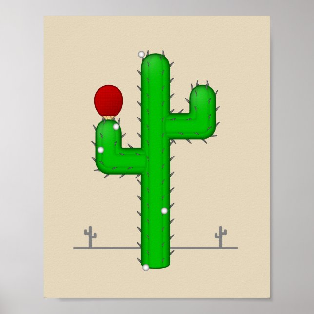 Poster Cactus Torna Perfeito (Frente)