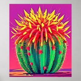 Poster Cactus Vibrante