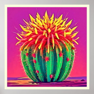 Poster Cactus Vibrante