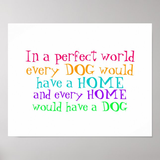 poster cada casa deveria ter um cachorro (Frente)