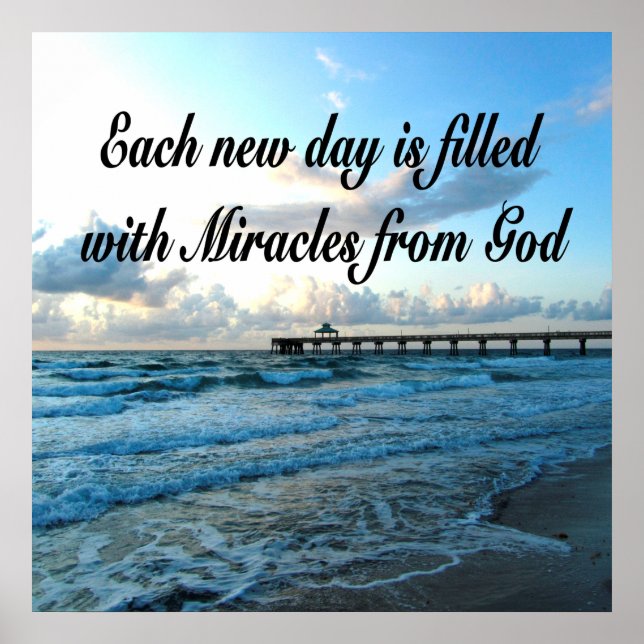 PÔSTER CADA DIA É UM MILAGRE DE DEUS (Frente)