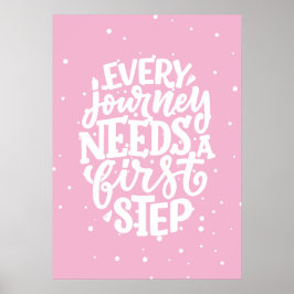 Poster Cada jornada precisa de um primeiro passo