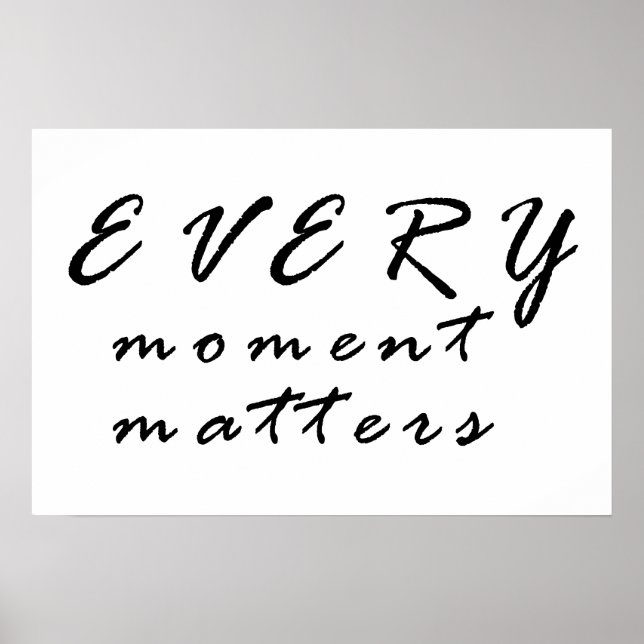 Poster Cada momento importa (Frente)