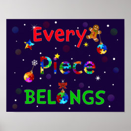 Poster Cada Pedaço Pertence ao Natal