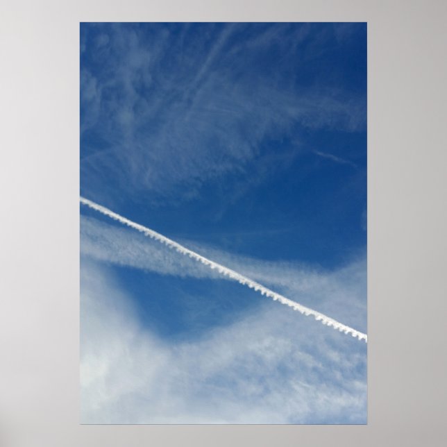 Poster cadarço branco no céu (Frente)