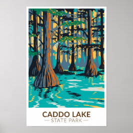 Poster Caddo Lake State Park Texas Vintage
