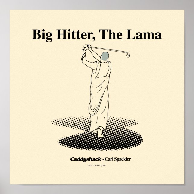 Poster Caddyshack | Big Hitter, Lama (Frente)